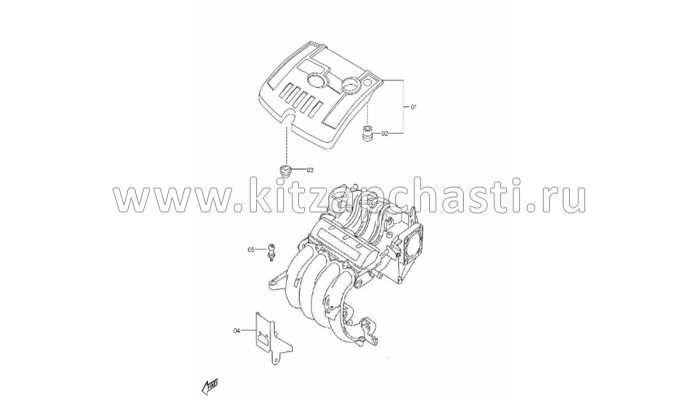 Крышка двигателя ДВС FAW Besturn B50 FA01102F0